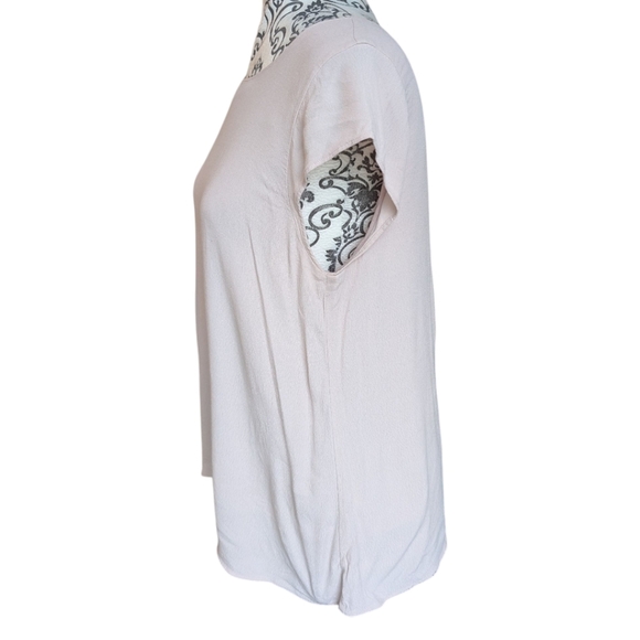 Aritzia Wilfred Juliger Blouse Women's size Medium Pink Coquette Pastel Fairy - Picture 4 of 9